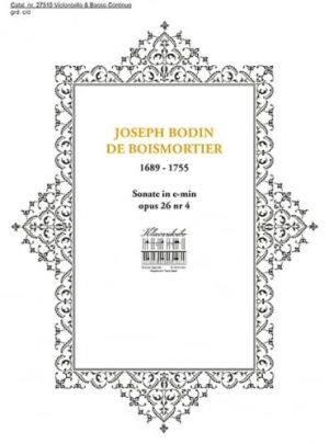 BOISMORTIER, JOSEPH BODIN DE