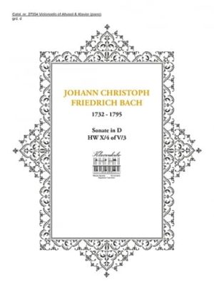 BACH, JOHANN CHRISTOPH FRIEDRICH