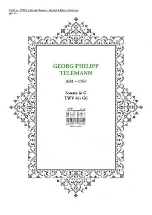 TELEMANN, GEORG PHILIPP