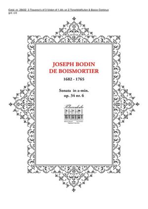 BOISMORTIER,JOSEPH BODIN DE