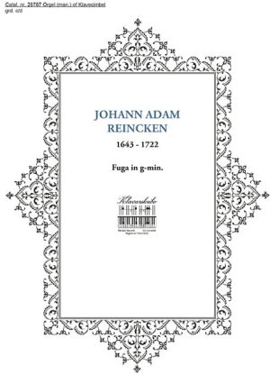 REINCKEN, JOHANN ADAM