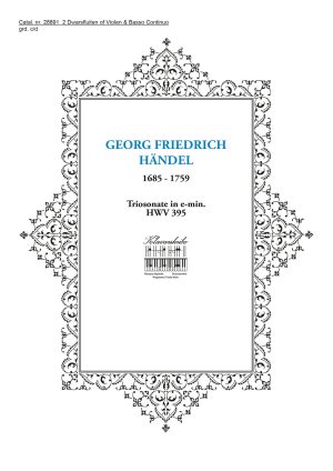 HÄNDEL, GEORG FRIEDRICH