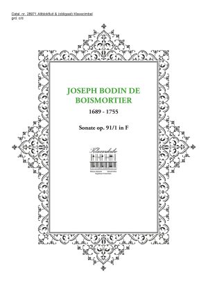 BOISMORTIER, JOSEPH BODIN DE