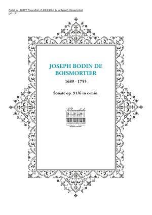 BOISMORTIER, JOSEPH BODIN DE