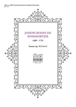 BOISMORTIER, JOSEPH BODIN DE